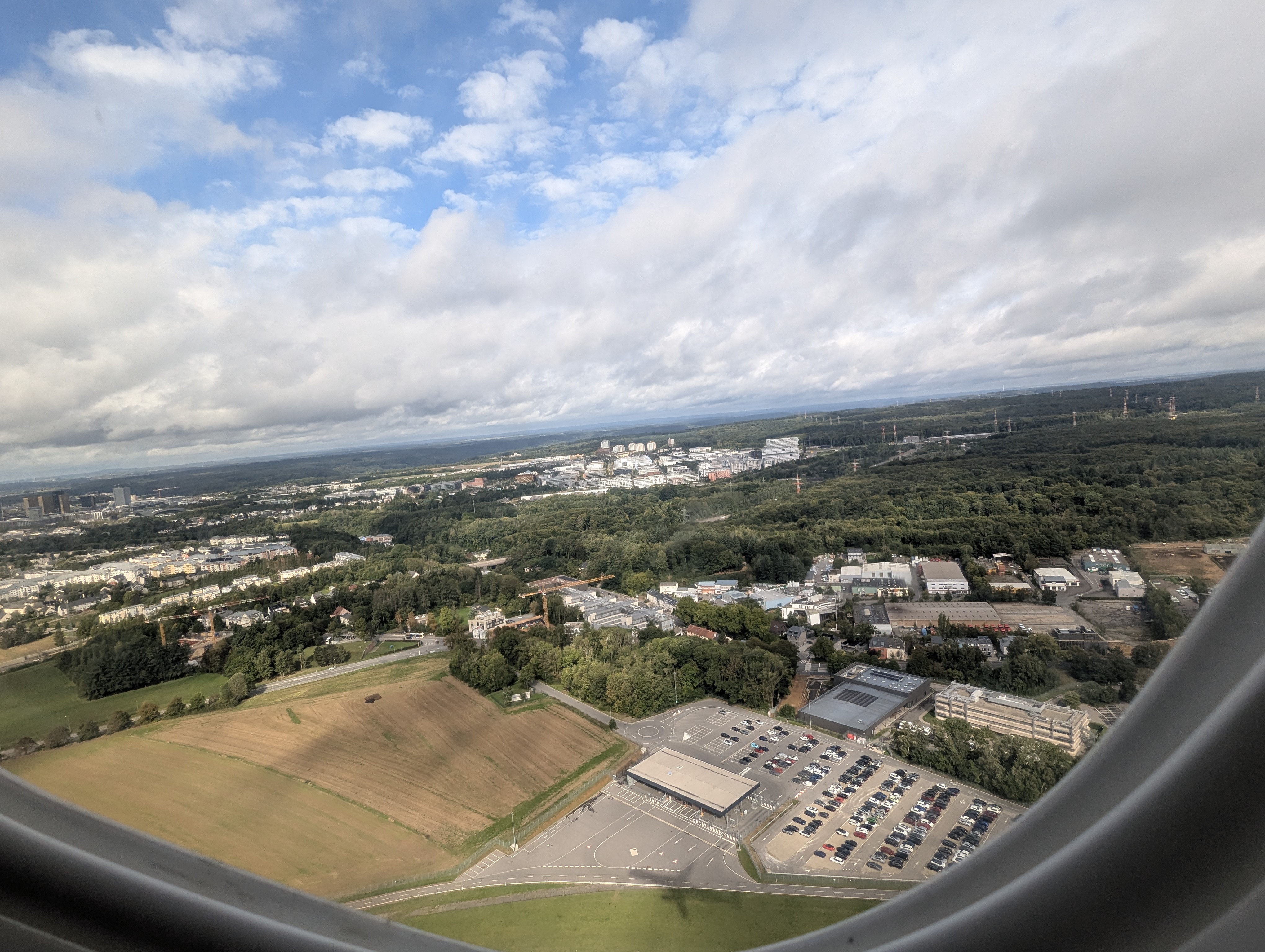 Luxembourg, Denmark, airport